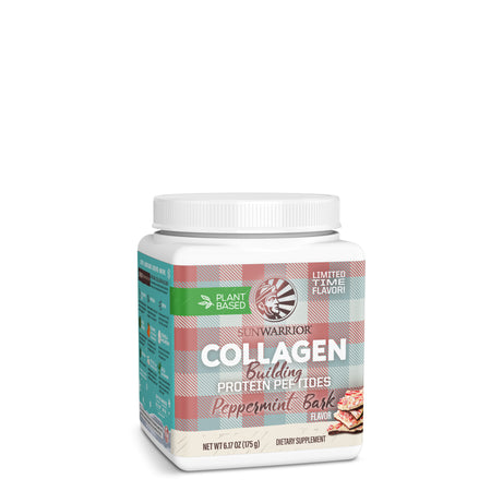 Collagen Building Protein Peptides Peppermint Bark - 7 Servings Plant-based Protein Sunwarrior 7 Servings