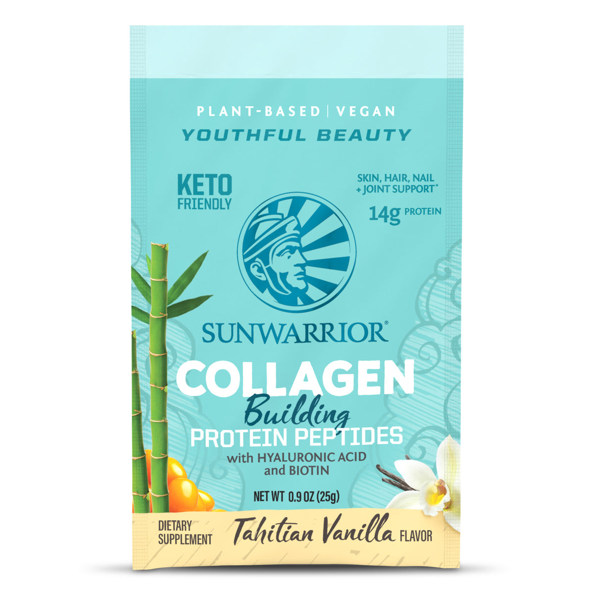 Single Serving Packets Plant-based Protein Sunwarrior Collagen Building Protein - Vanilla 1 Packet