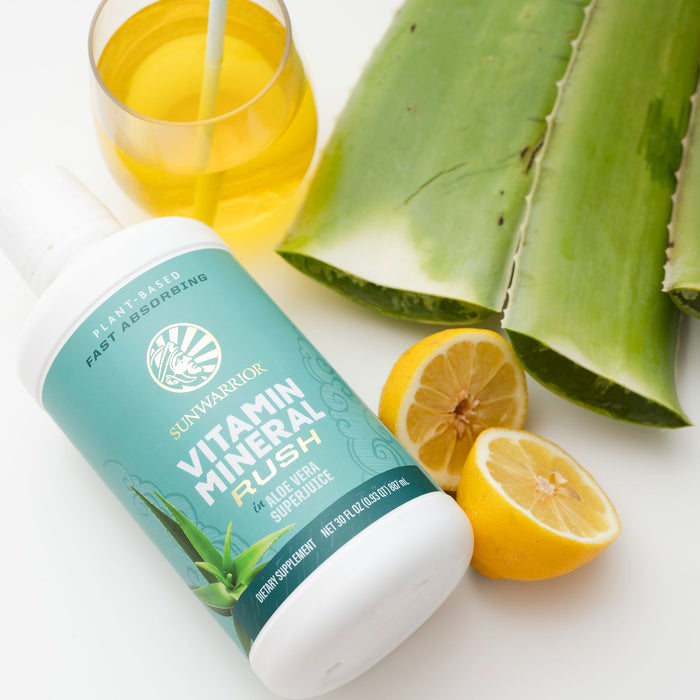 Vitamin Mineral Rush in Aloe Vera Superjuice Vitamins & Supplements Sunwarrior